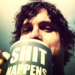 Shit happens coffee mug